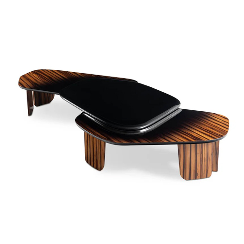 Modern Nesting Coffee Table Set Stylish Living Room Accent