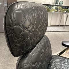 Modern Lounge Chair Metal Frame Upholstered Backrest Lounge Chair