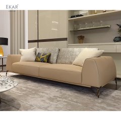 Italian elegant design sofa modern leather 3 seater living room sofa WH303SF3B