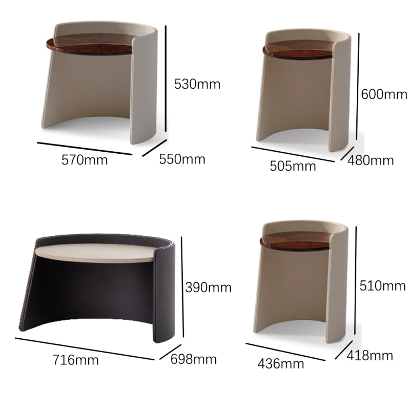 Living Room Furniture Round Sofa End Side Table