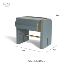Modern Light Luxury Nightstand with Drawers