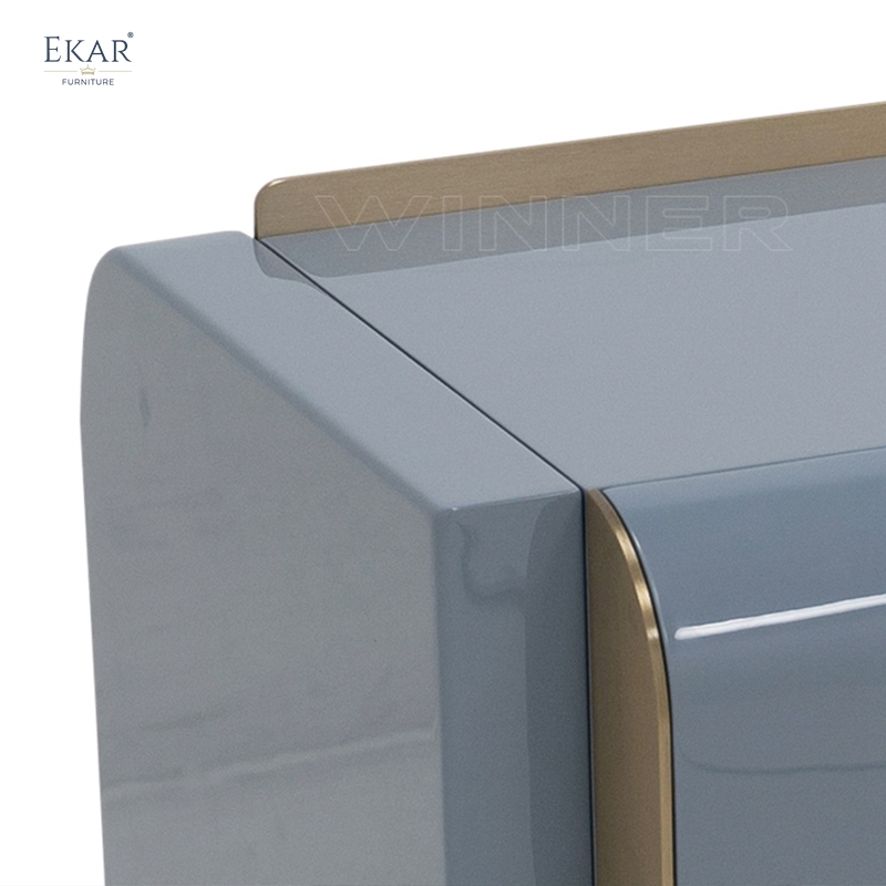 Modern Light Luxury Nightstand with Drawers