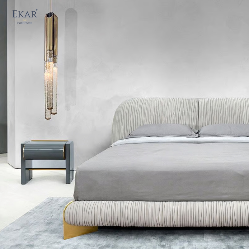 Modern Light Luxury Nightstand with Drawers