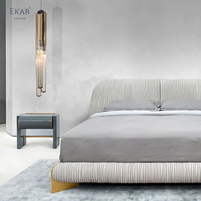 Modern Light Luxury Nightstand with Drawers