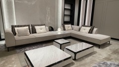 Sleek Modern Modular Fabric Sofa – Versatile Comfort for Contemporary Living