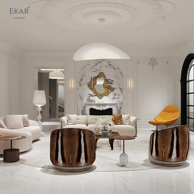 Luxury Fabric & Genuine Leather Sofa with Solid Wood Legs & Metal Fittings – Elevate Your Living Room Aesthetic