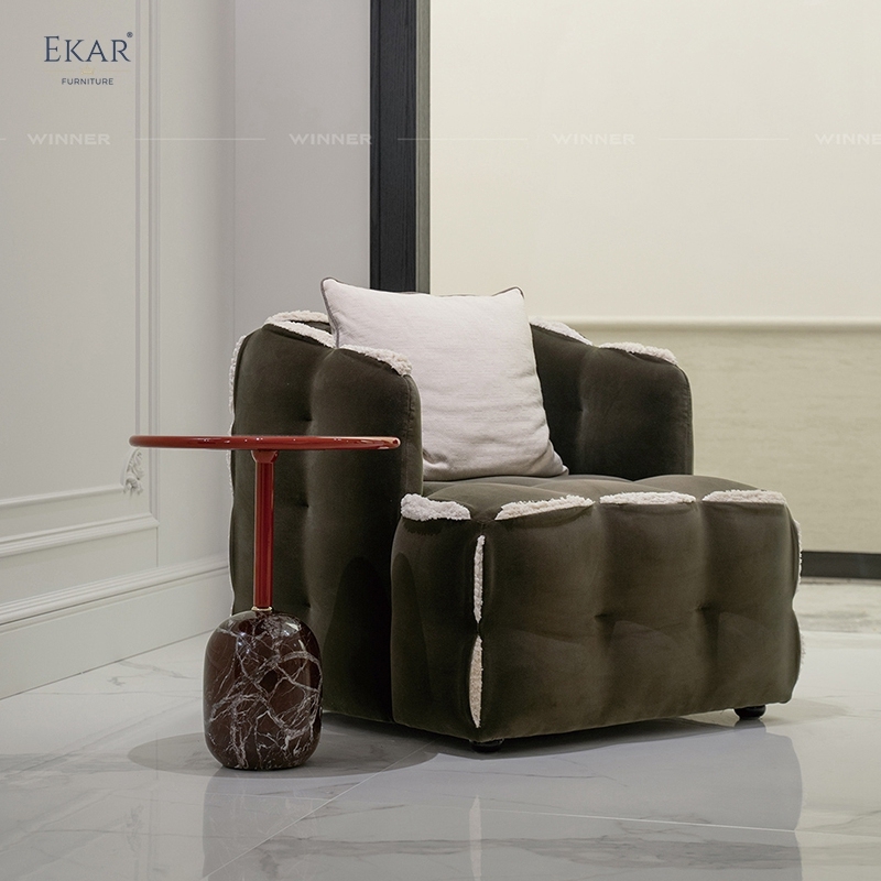 EKAR Modern Side Table with marble Base