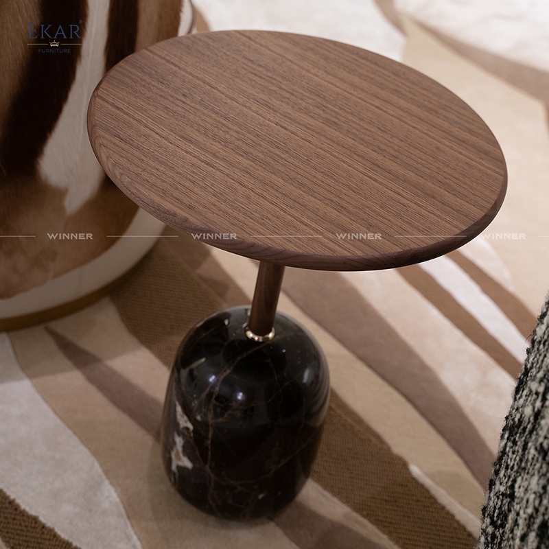EKAR Modern Side Table with marble Base