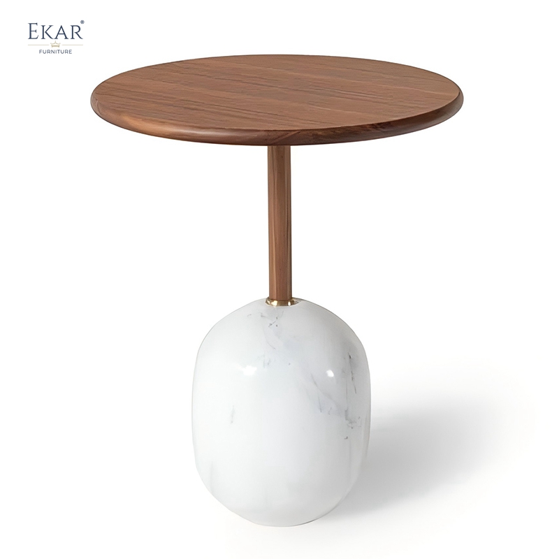 EKAR Modern Side Table with marble Base