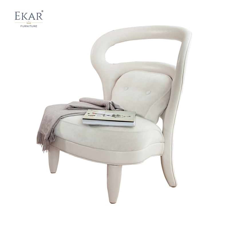 Ekar furniture hollowed-out backrest leisure chair with ergonomic support