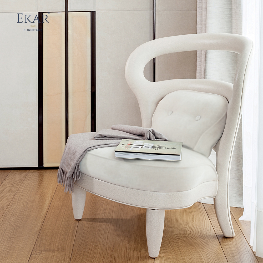 Ekar furniture hollowed-out backrest leisure chair with ergonomic support