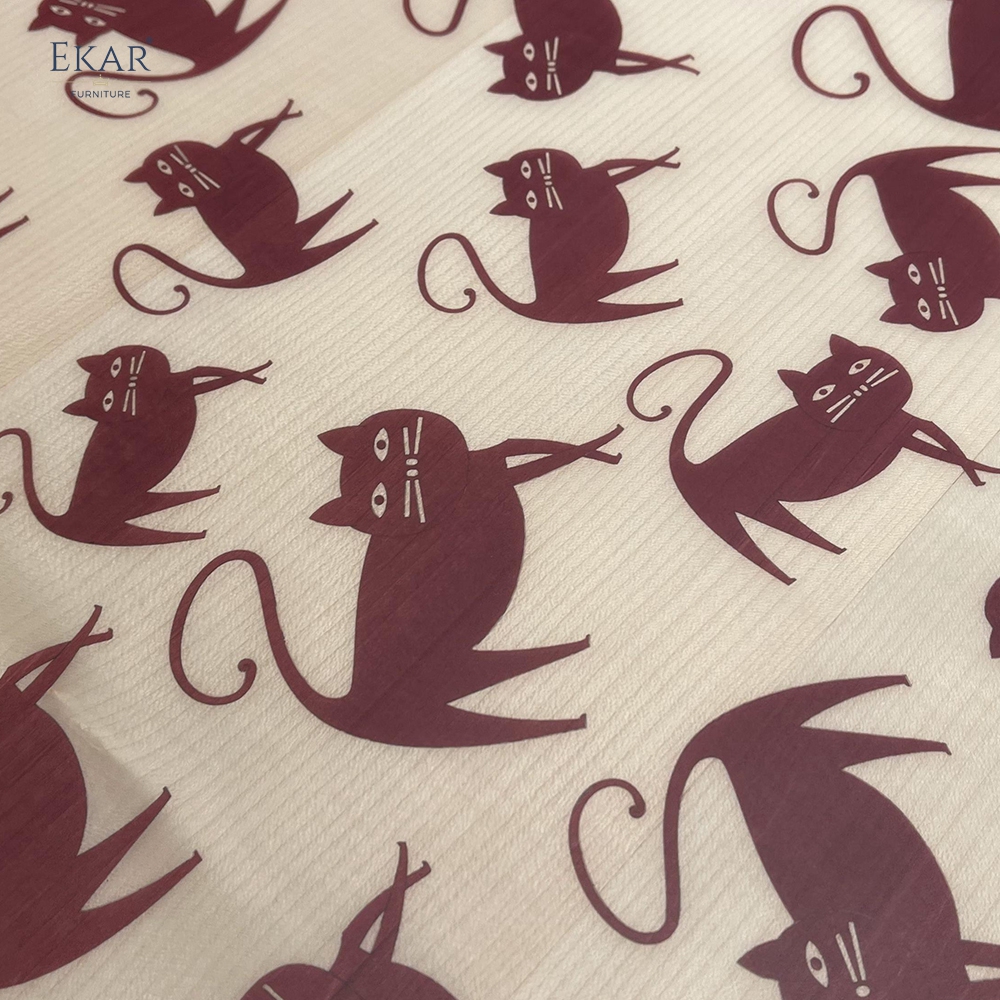 EKAR Artistic Side Table with Cat Inlay​