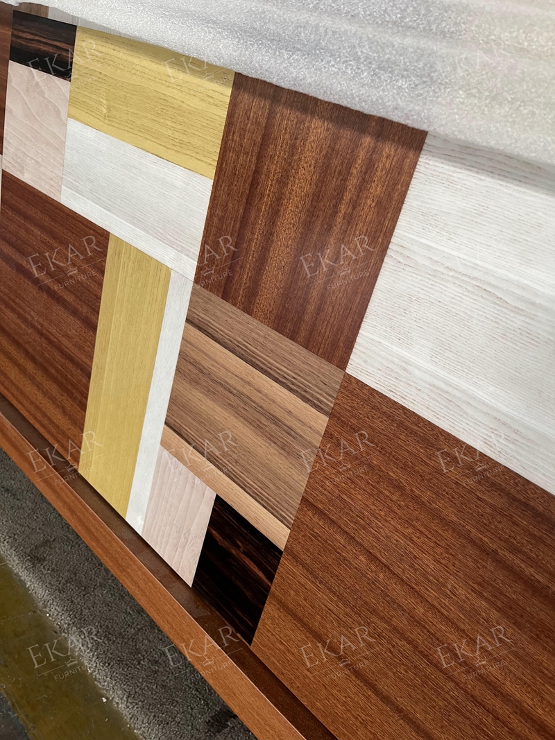 EKAR Oolong-Inspired Patchwork Chest modern Cabinets