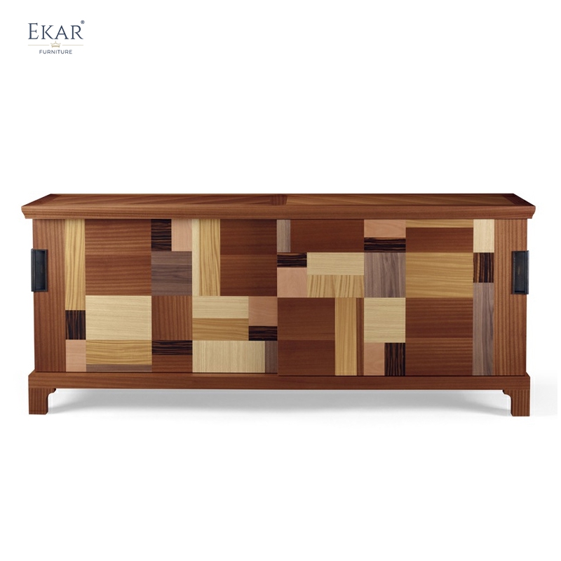 EKAR Oolong-Inspired Patchwork Chest modern Cabinets