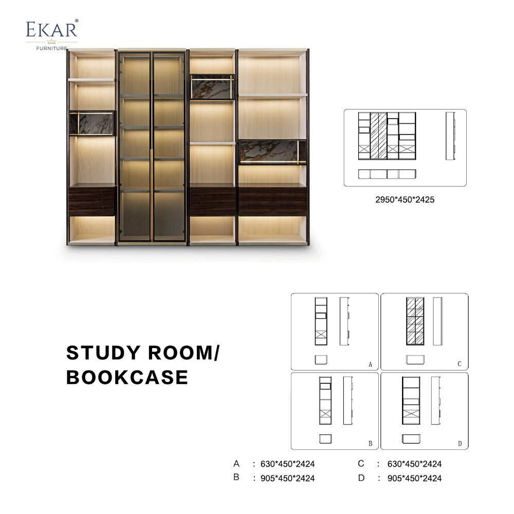 Storage bookcases that can be combined in any number of ways