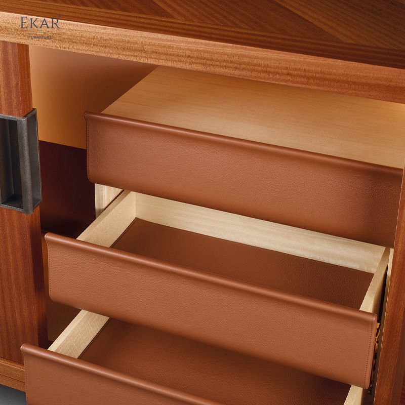 EKAR Oolong-Inspired Patchwork Chest modern Cabinets