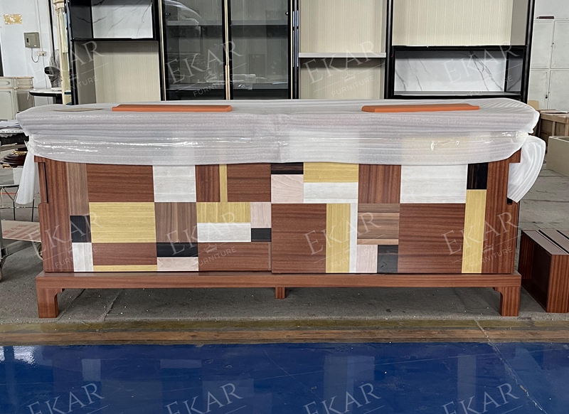 EKAR Oolong-Inspired Patchwork Chest modern Cabinets