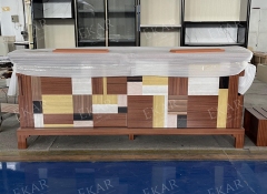 EKAR Oolong-Inspired Patchwork Chest modern Cabinets