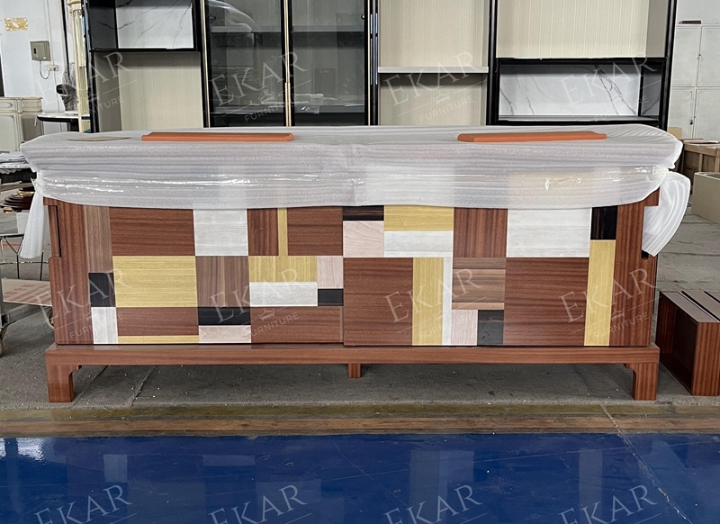 EKAR Oolong-Inspired Patchwork Chest modern Cabinets