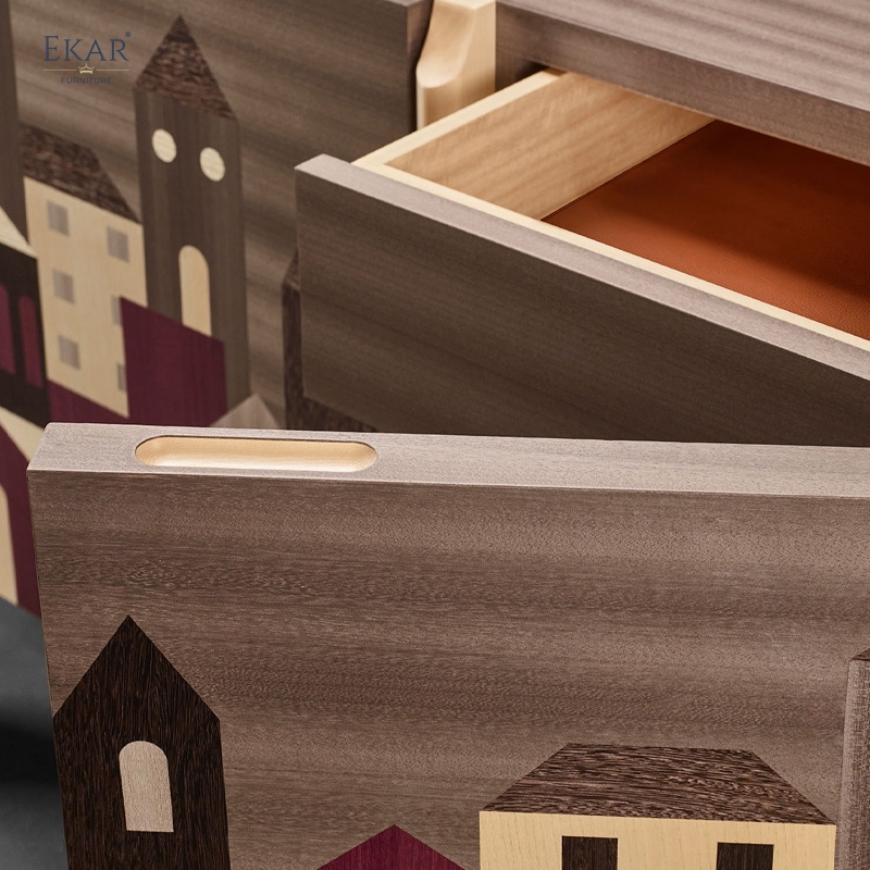 EKAR Casette-Inspired Inlaid Sideboard​