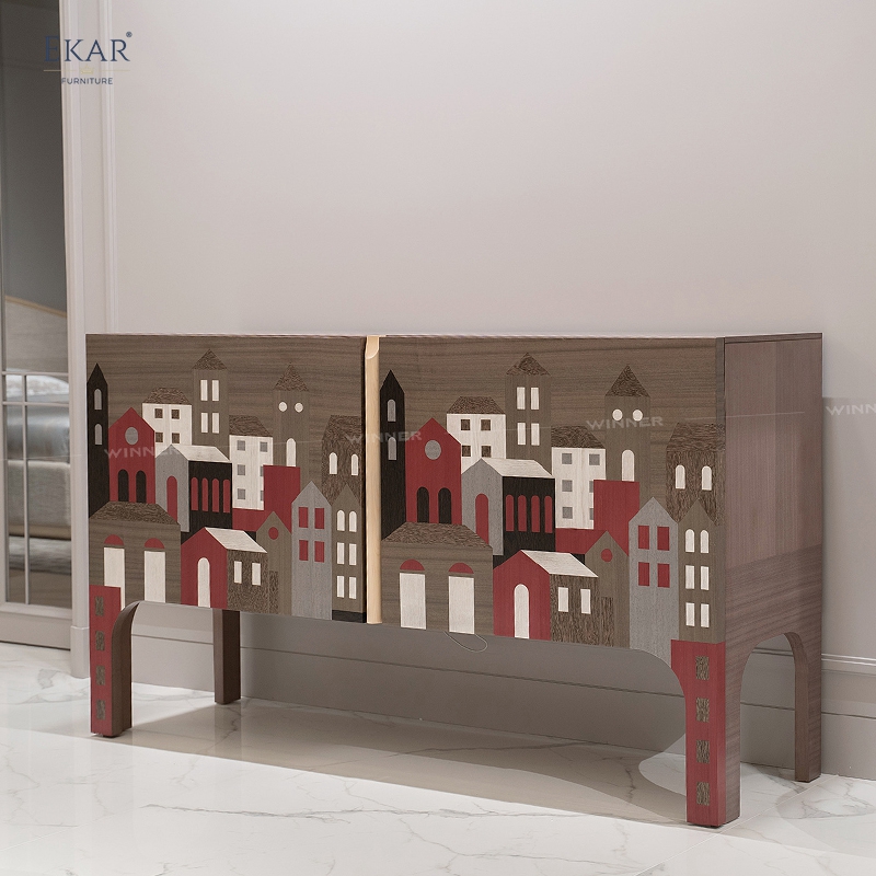EKAR Casette-Inspired Inlaid Sideboard​