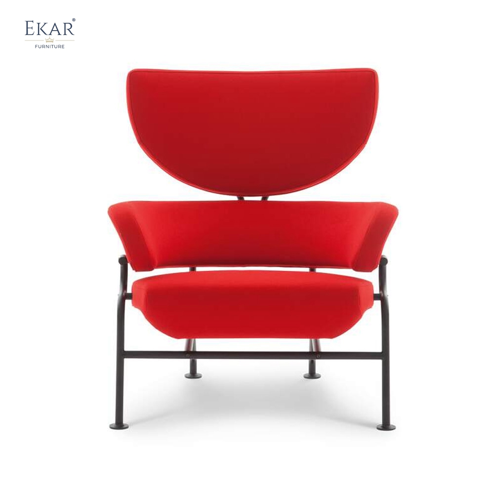 EKAR Classic Three-Petal Stainless Steel Lounge Chair