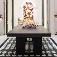 EKAR Via Gesù-Inspired Solid Wood Dining Table