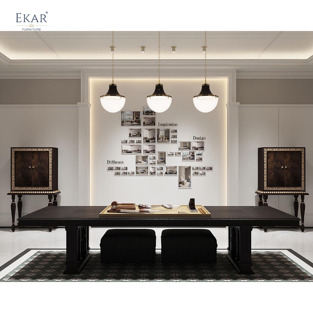 EKAR Via Gesù-Inspired Solid Wood Dining Table