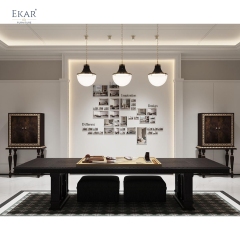 EKAR Via Gesù-Inspired Solid Wood Dining Table