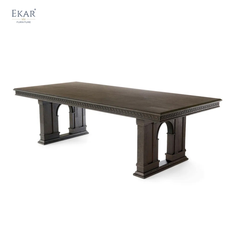 EKAR Via Gesù-Inspired Solid Wood Dining Table
