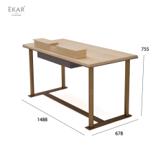 Modern Executive Desk in Wood & Metal
