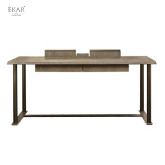 Modern Executive Desk in Wood & Metal