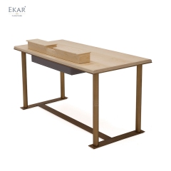 Modern Executive Desk in Wood & Metal