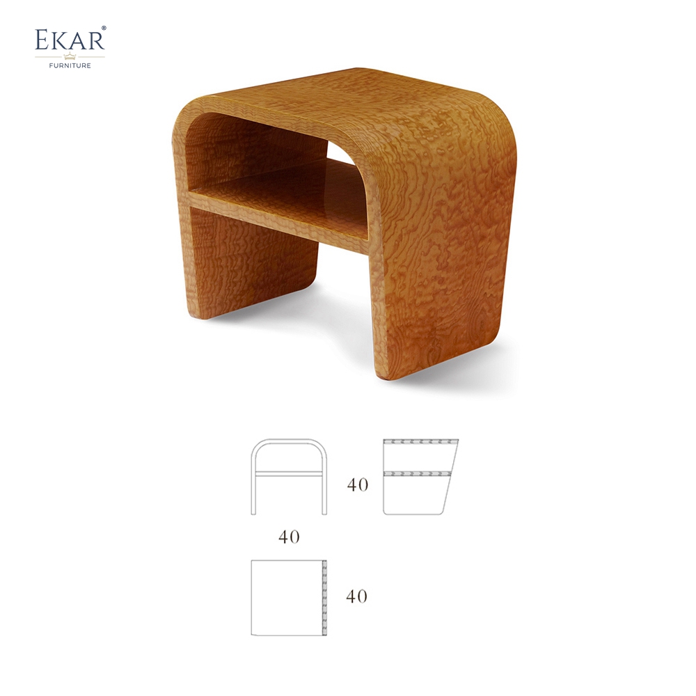 Wooden Combination Side Table for Living Room Coffee Table