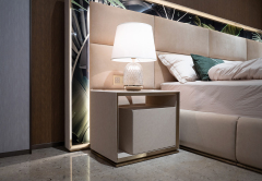 EKAR FURNITURE Luxury Leather Bed - Elegant Design, High-Quality Material