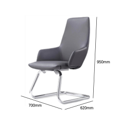 Modern Leather Office Chair with Ergonomic Adjustments