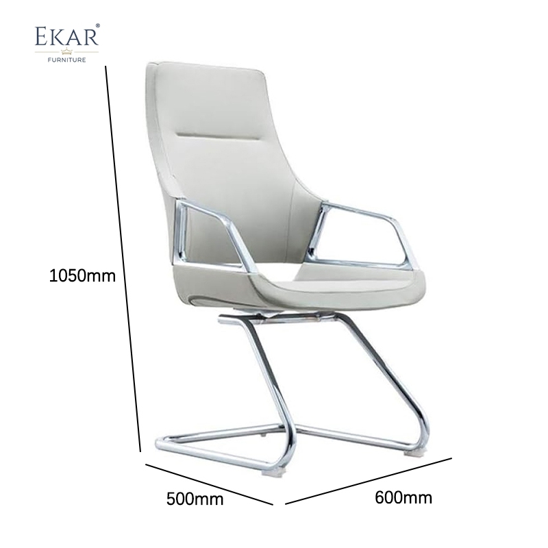 Modern Leather Office Chair with Ergonomic Lumbar Support