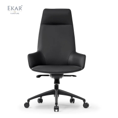 Modern Leather Office Chair with Ergonomic Adjustments