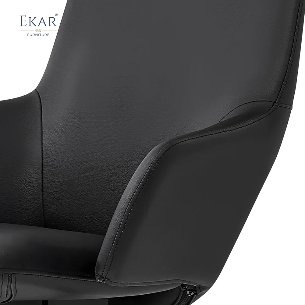 Modern Leather Office Chair with Ergonomic Adjustments