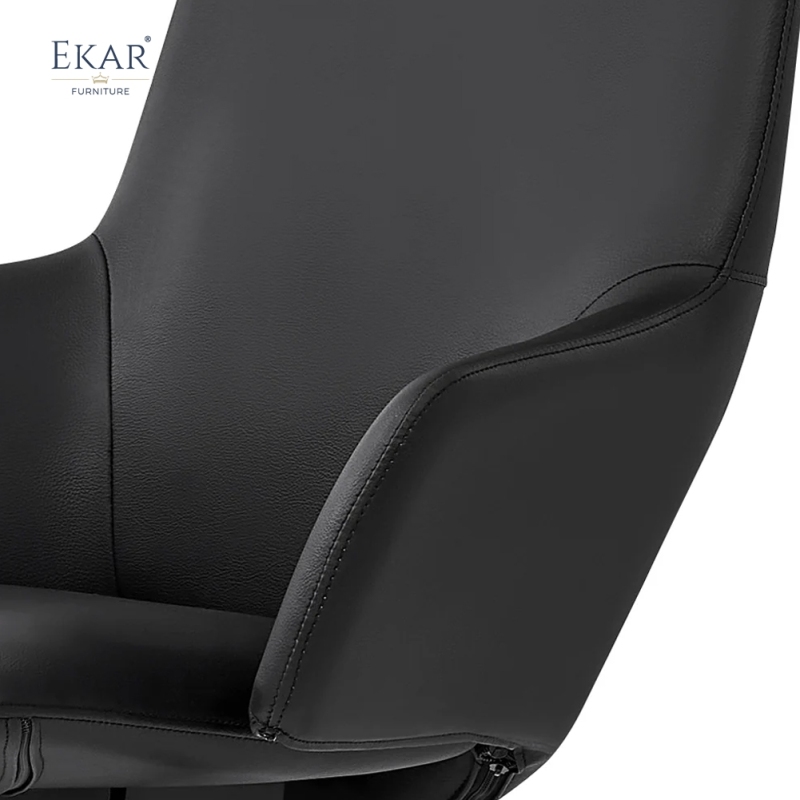 Modern Leather Office Chair with Ergonomic Adjustments