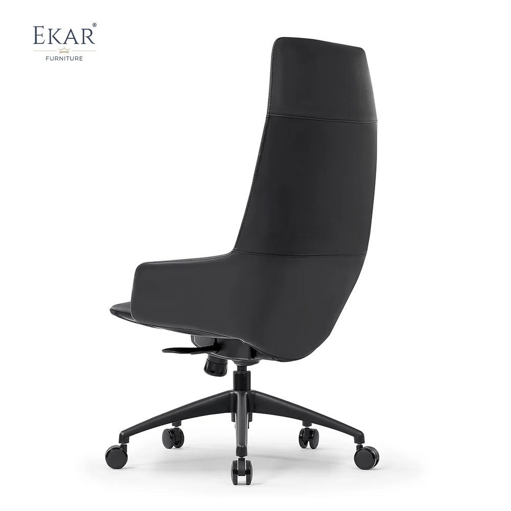 Modern Leather Office Chair with Ergonomic Adjustments