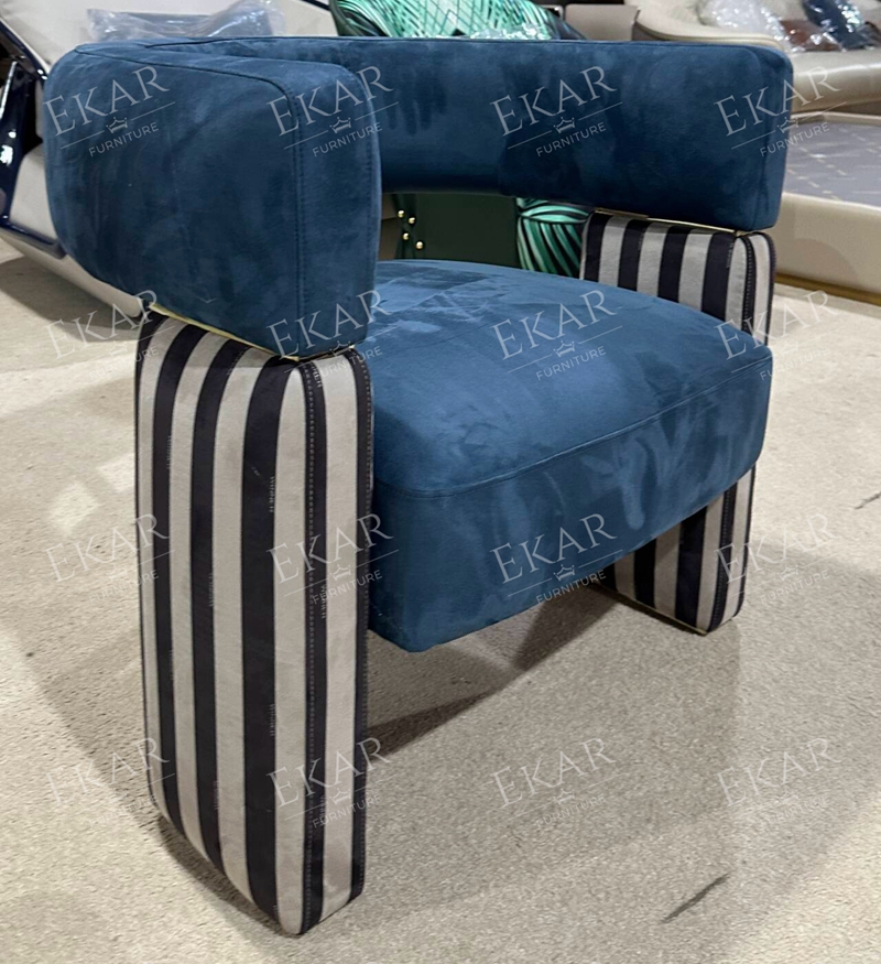 Modern design comfortable lounge metal chair with cushion for living room ​