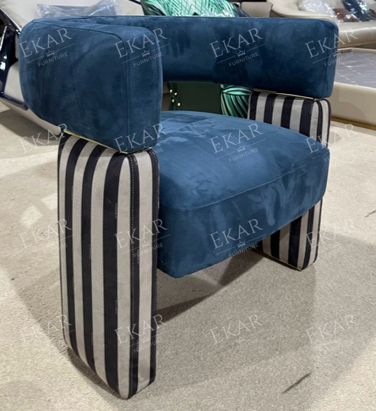 Modern design comfortable lounge metal chair with cushion for living room ​