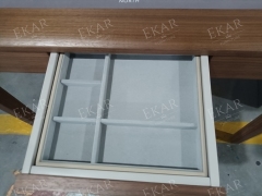 Modern Square Game Table with Felt Surface and Wooden Frame