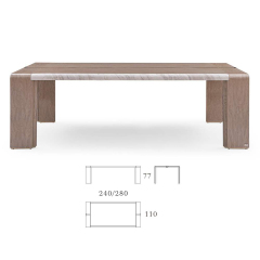 Modern high-gloss marble high-end furniture dining table