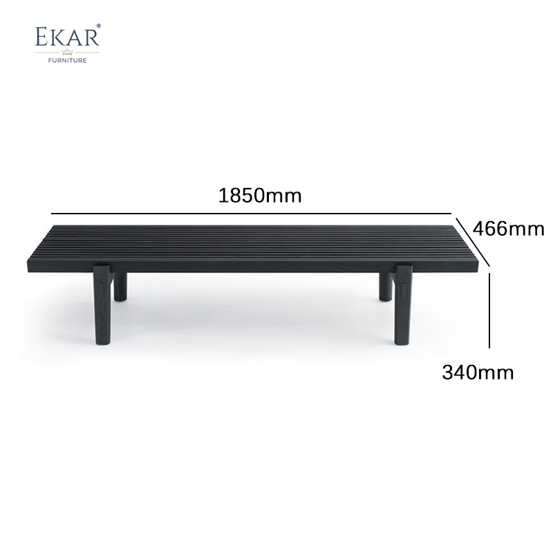 Modern Solid Wood Outdoor Bench with Fabric Cushion, Weather-Resistant