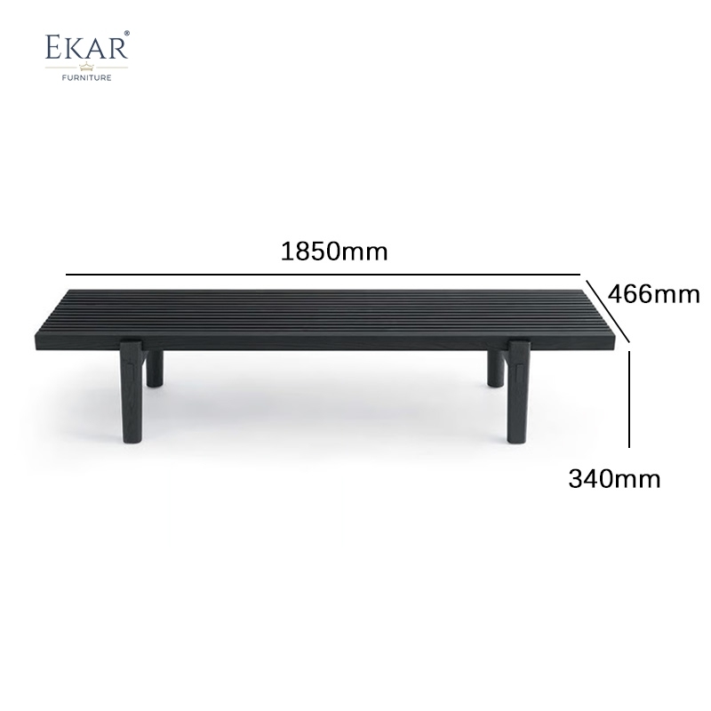 Modern Solid Wood Outdoor Bench with Fabric Cushion, Weather-Resistant