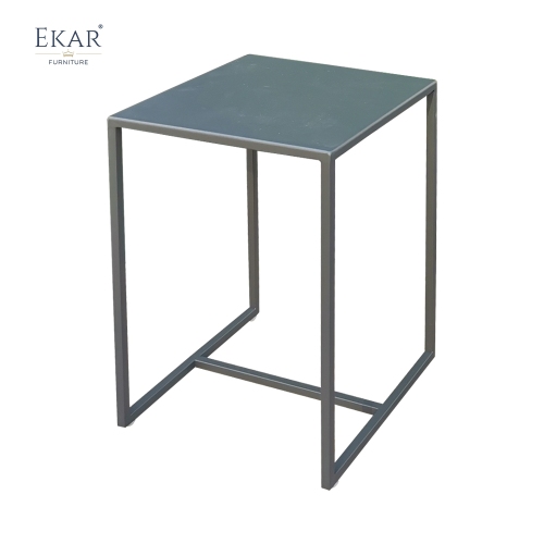 Stainless Steel Outdoor Coffee Table - Modern All-Weather Patio Table