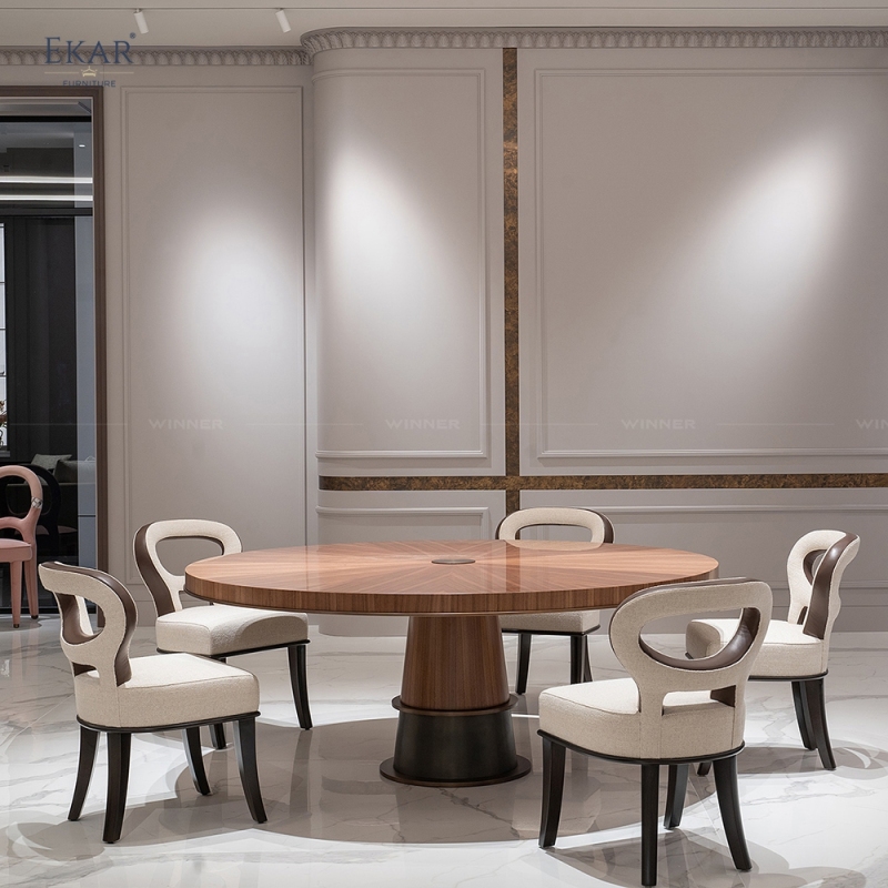 Modern Premium Fabric/Leather Upholstery dining chair