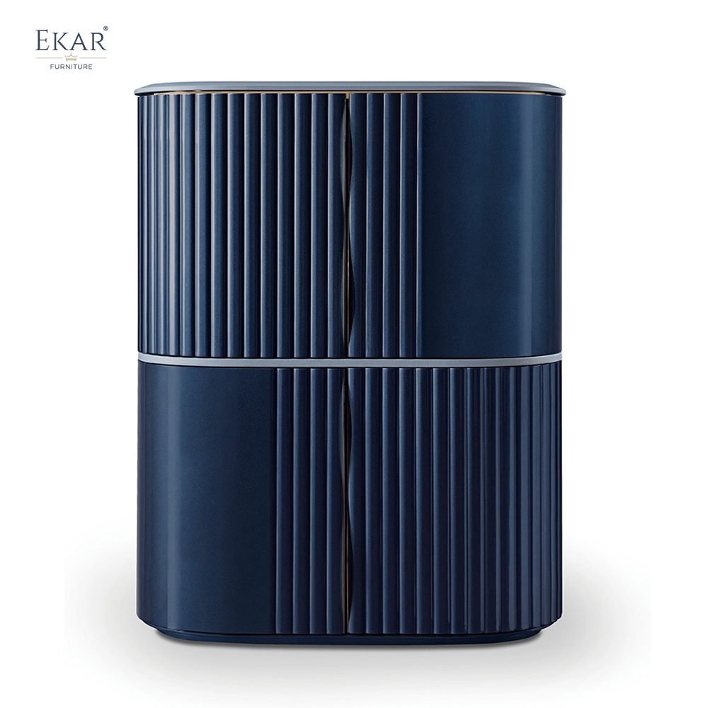 Multi-functional Storage Cabinet with Gold Trim | Ekar Furniture W018D41